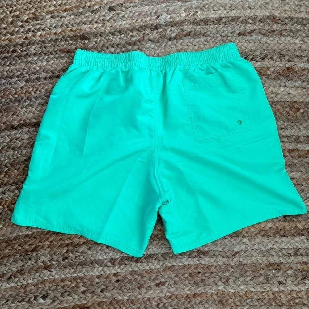 Men’s Nike XL Bright Green Lined Volley Swim Shorts